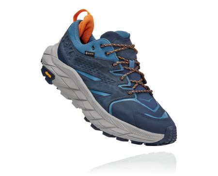 Hoka One One Anacapa Low Gore-tex Moški Pohodniški Čevlji Mornarica / Turkizna SI-326405D